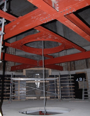 Staalconstructie 2e verdiepingsvloer gereed